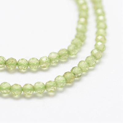 Natural Olive Quartz Beads Strands G-K185-17-1
