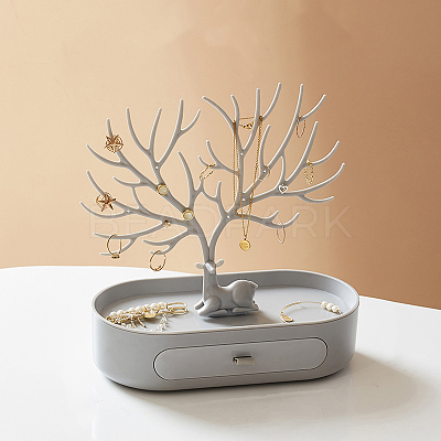 Plastic Earring Display Stands TREE-PW0001-10H-1