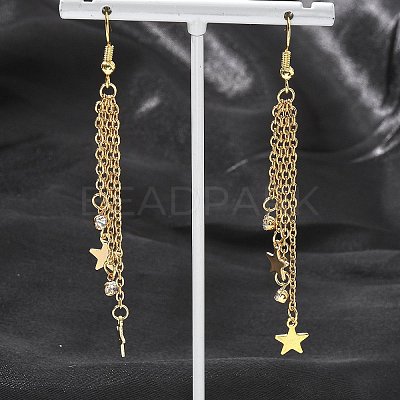 Tassel Dangle Earrings EJEW-JE04024-1