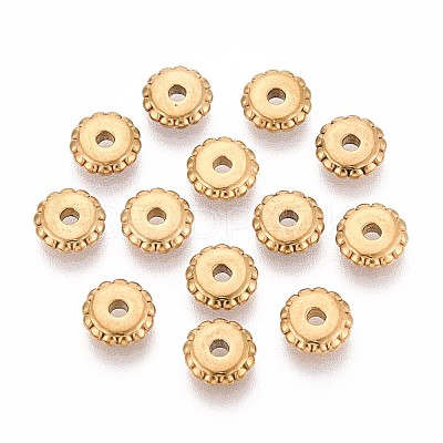 304 Stainless Steel Disc Beads STAS-P319-14C-G-1