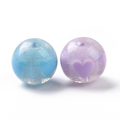 Opaque Acrylic Beads OACR-M003-02-1