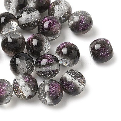 Two Tone Resin Beads RESI-Q025-02B-E-1
