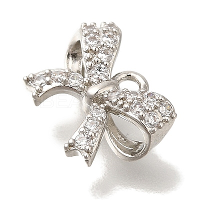 Brass Micro Pave Cubic Zirconia Pendants KK-Q001-11P-1