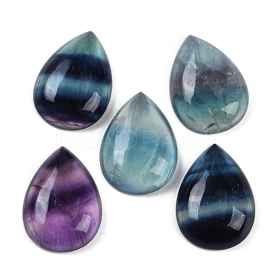 Natural Colorful Fluorite Cabochons G-I370-05A-1