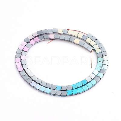Electroplated Non-magnetic Synthetic Hematite Beads Strands G-L562-02-1