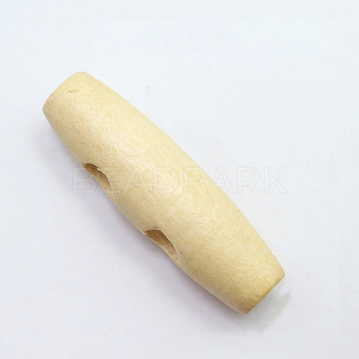 Natural Wood Buttons WOOD-WH0100-01G-1