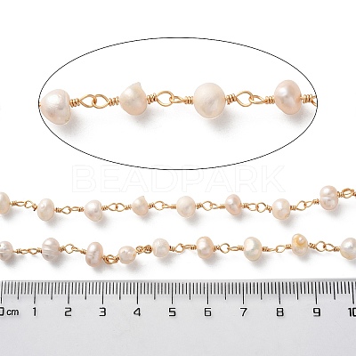 Brass Handmade Beaded Chain CHC-I031-05A-01-1