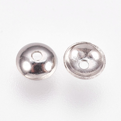 Non-Tarnish Apetalous 201 Stainless Steel Bead Caps STAS-L205-13B-1