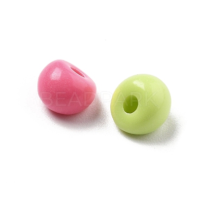 Acrylic Imitation Pearl Beads OACR-D300-01A-1