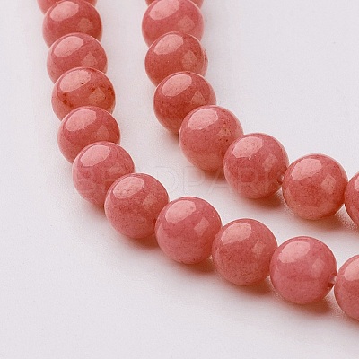 Natural Mashan Jade Round Beads Strands X-G-D263-10mm-XS18-1
