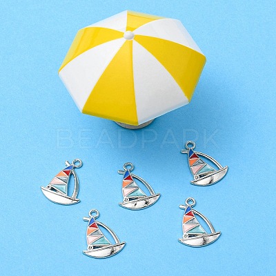 Alloy Enamel Pendant Rhinestone Settings ENAM-YW0002-34-1