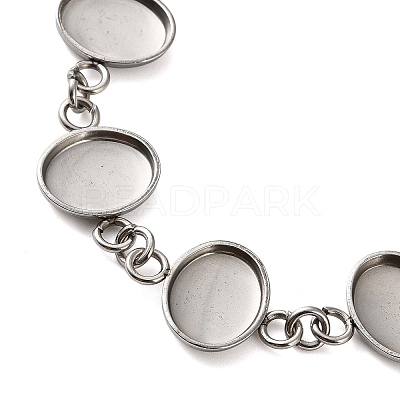Non-Tarnish 304 Stainless Steel Bracelet Making SA-CBAFBB7-01P-A-1