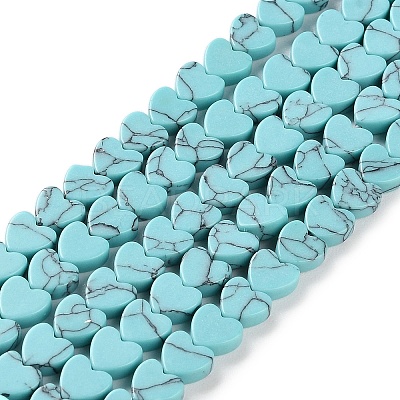 Synthetic Turquoise Beads Strands G-M403-A29-02-1