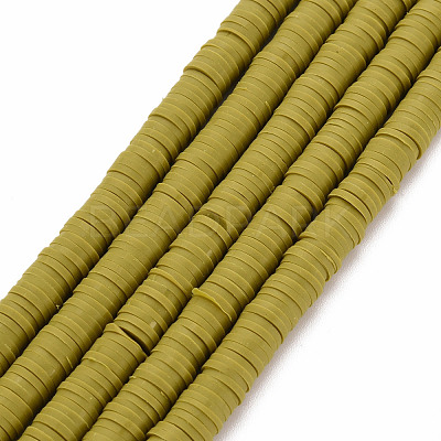 Handmade Polymer Clay Bead Strands CLAY-T002-6mm-55-1