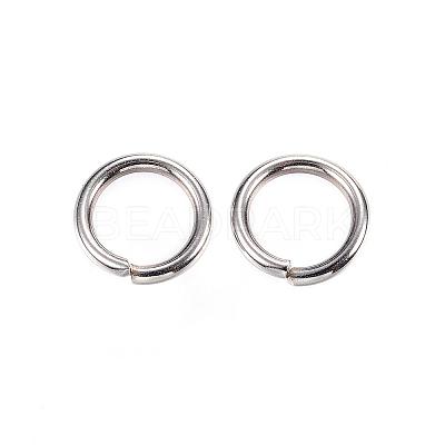 Tarnish Resistant 304 Stainless Steel Open Jump Rings STAS-D448-093P-10mm-1