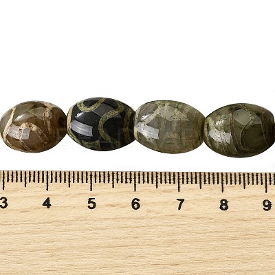 Tibetan Style dZi Beads Strands G-S389-A14-1