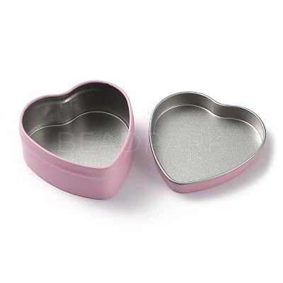 Tinplate Iron Heart Shaped Candle Tins CON-NH0001-02C-1