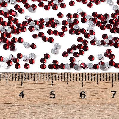 Siam Faceted Glass Flat Back Rhinestone for Nail Art X-RGLA-C002-SS6-208-1