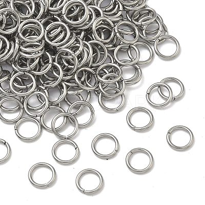Tarnish Resistant 304 Stainless Steel Open Jump Rings STAS-Q186-02-7x1mm-1