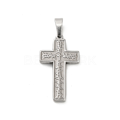 304 Stainless Steel Pendants STAS-P400-07P-1