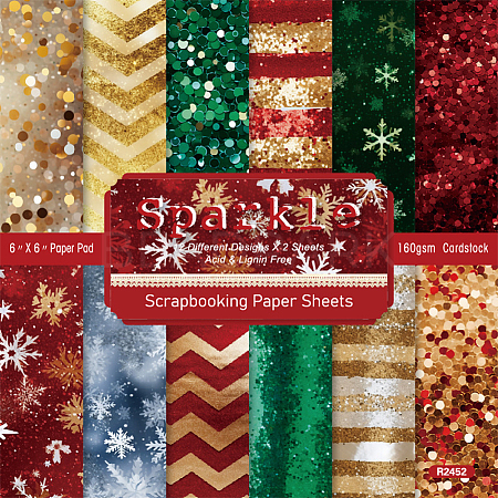 24Pcs 12 Styles Light Scrapbook Paper Pads DIY-CP0011-57C-1