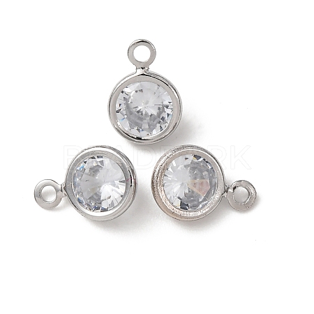 Brass Glass Pendants X-KK-C253-03P-1