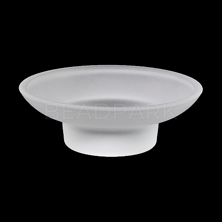 Glass Soap Dish Tray AJEW-XCP0003-54-1