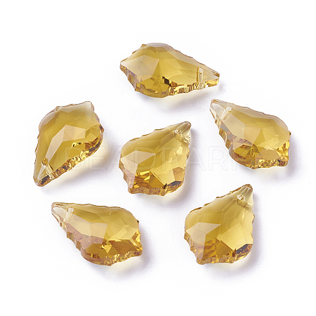 Faceted Glass Pendants GLAA-F068-C26-1