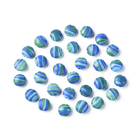 Handmade Frosted Lampwork Beads LS-LAMP-H058-03-1