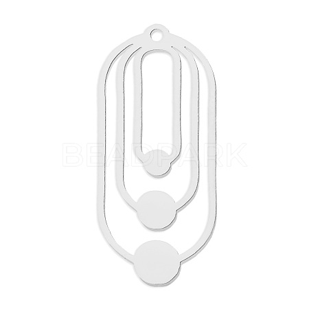 Non-Tarnish 201 Stainless Steel Pendants STAS-S105-LA777-1-1