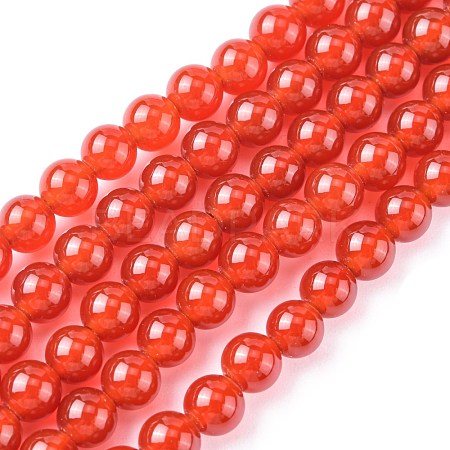 Natural Carnelian Beads Strands X-G-C076-6mm-2A-1