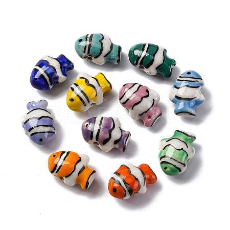 Handmade Porcelain Beads PORC-R002-01-1