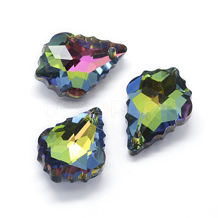 Faceted Glass Pendants GLAA-F068-A02-1