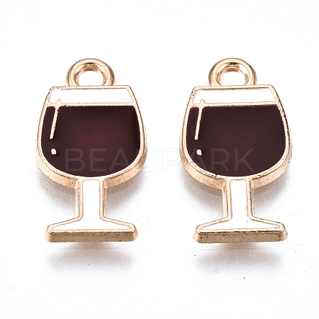 Eco-Friendly Alloy Enamel Pendants ENAM-Q437-049-NR-1