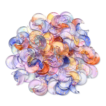 100Pcs 5 Colors Glass Pendants GLAA-CJ0001-64-1