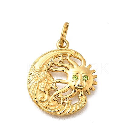 304 Stainless Steel Pendants STAS-R159-61G-04-1