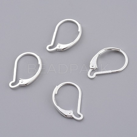 Brass Leverback Earring Findings LS-KK-Z007-27S-1