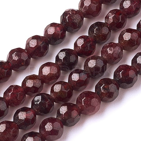 Natural Garnet Beads Strands G-E302-085-4mm-1