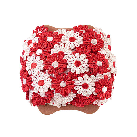 Colorful Polyester Lace Trim OCOR-TA0001-34A-1