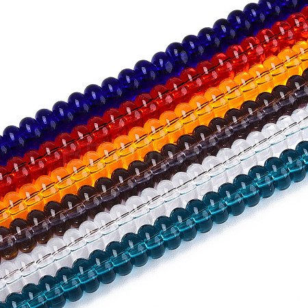 Transparent Glass Beads Strands GLAA-T025-6mm-15-1
