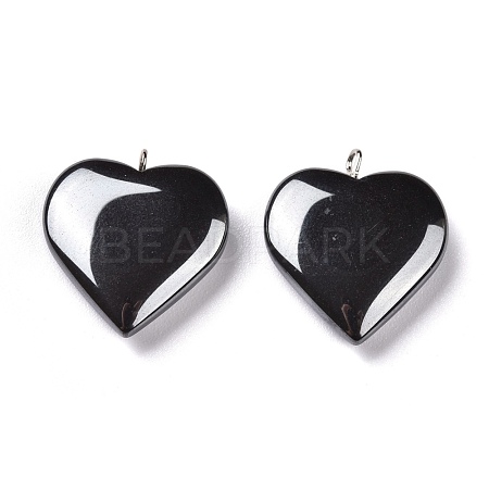 Non-magnetic Synthetic Hematite Pendants X-G-K225-09B-1