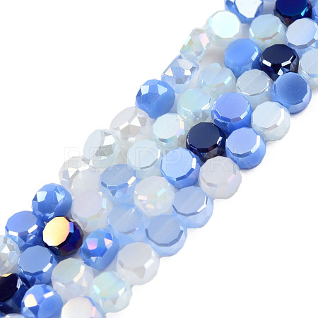 Electroplate Glass Beads Strands EGLA-N002-40A-02-1