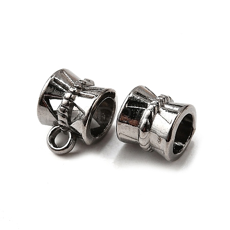 Tibetan Style Alloy Tube Bails TIBE-30047-B-NR-1