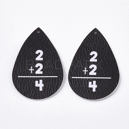 PU Leather Big Pendants FIND-R072-10-B01-1