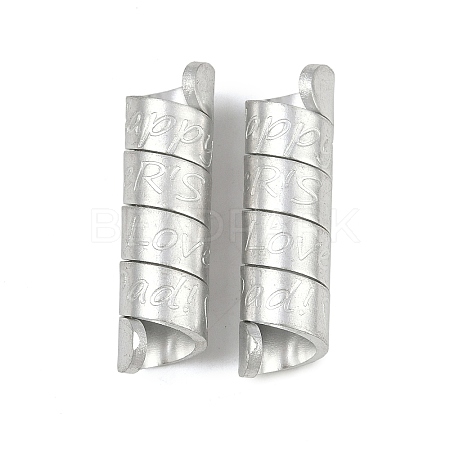 Aluminum Beads ALUM-P001-02S-1