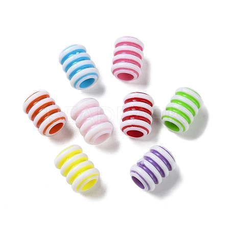 Opaque Acrylic European Beads SACR-P031-12A-1