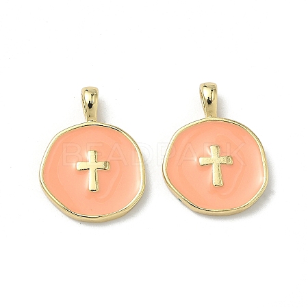 Brass Enamel Pendants KK-G417-01LG-01-1