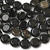 Natural Golden Sheen Obsidian Beads Strands G-L648-B23-15mm-01-5