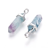 Natural Fluorite Double Terminated Pointed Pendants G-F295-05I-2