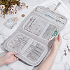 Rectangle PU Leather Envelope Travel Folding Rolls AJEW-WH0248-887B-3